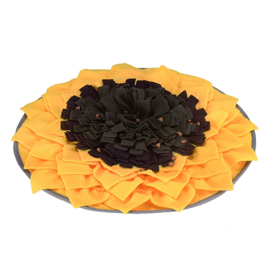 Sunflower Snuffle Mat for Dogs — Slow Feeder & Nose Work Enrichment Mat