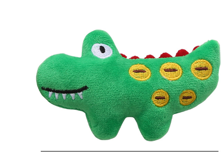 Catnip Animal Plush Toys for Cats — Cow, Crocodile & Parrot Styles