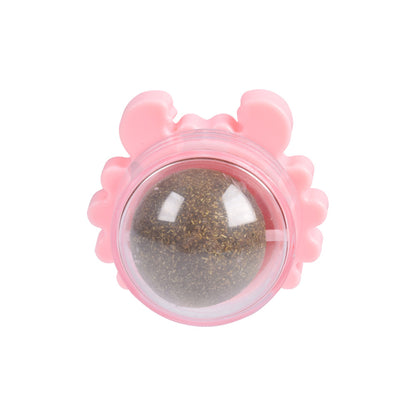 Crab Catnip Ball Toy for Cats — Detachable Design for Dental Health & Anxiety Relief