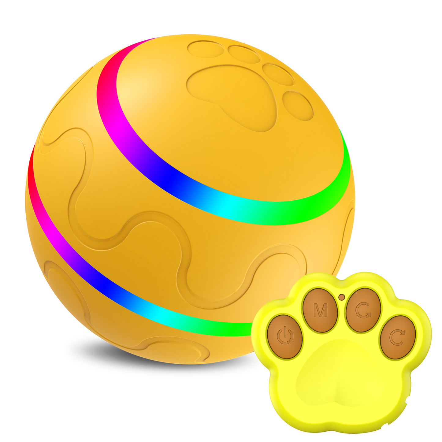 Interactive Self-Rotating Cat Ball Toy — USB Rechargeable, Motion Activated