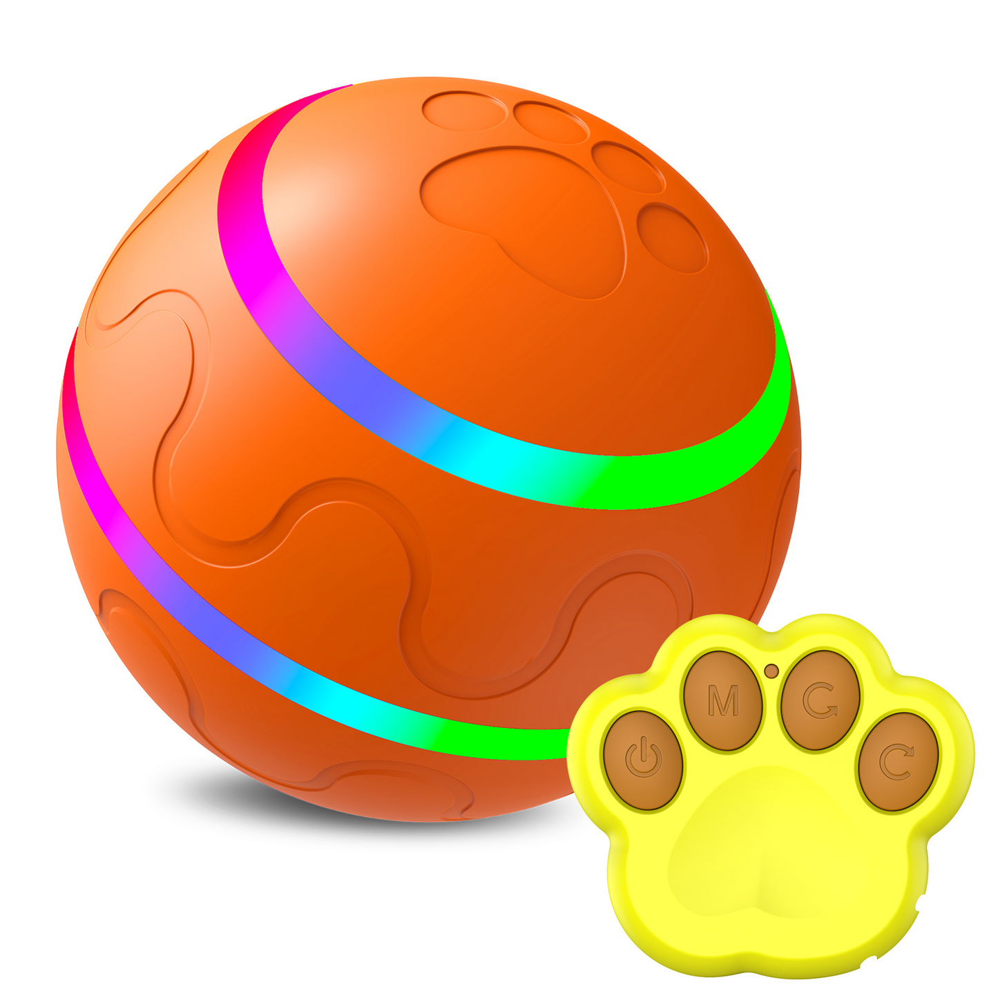 Interactive Self-Rotating Cat Ball Toy — USB Rechargeable, Motion Activated