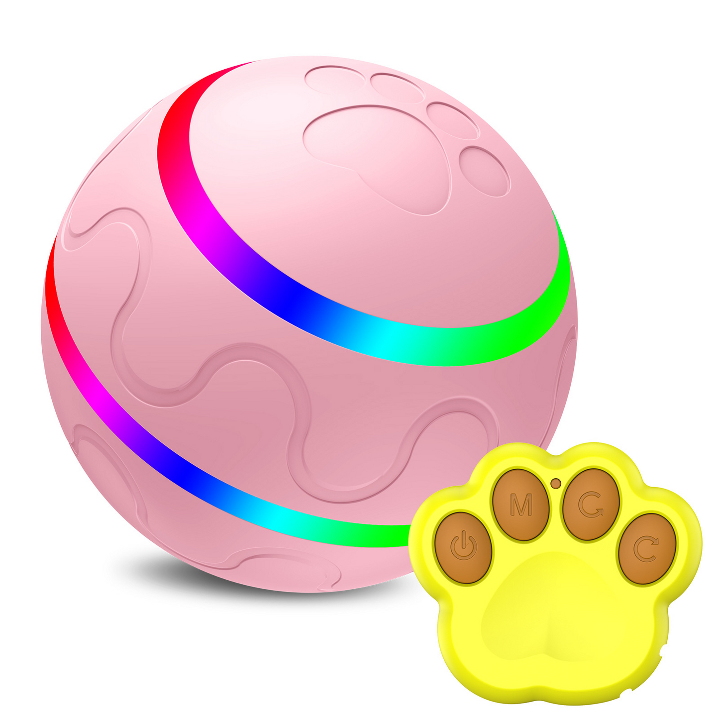 Interactive Self-Rotating Cat Ball Toy — USB Rechargeable, Motion Activated