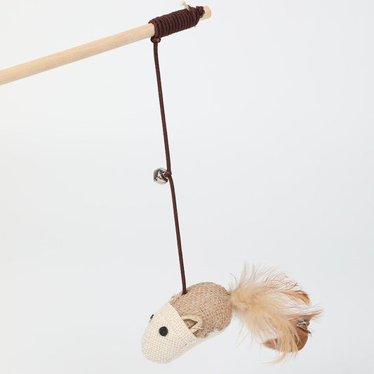 Interactive Sisal Cat Teaser Wand - Available in 6 Fun Styles
