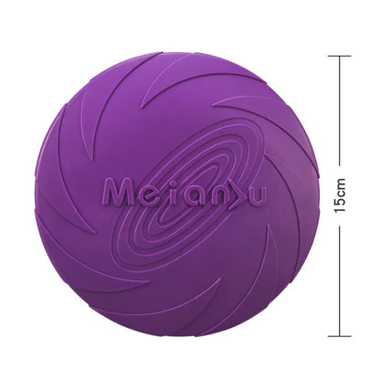Indestructible TPR Fetch Disc for Dogs — Interactive Frisbee in Small, Medium & Large