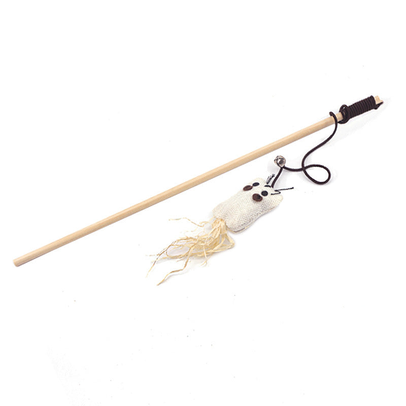 Interactive Sisal Cat Teaser Wand - Available in 6 Fun Styles