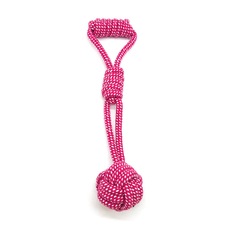 Cotton Rope Ball Chew Toy for Dogs — Durable Dental Play Toy for Medium & Large Breeds