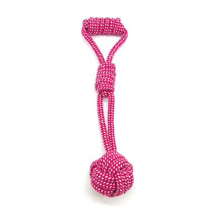 Cotton Rope Ball Chew Toy for Dogs — Durable Dental Play Toy for Medium & Large Breeds