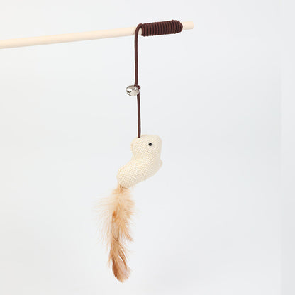 Interactive Sisal Cat Teaser Wand - Available in 6 Fun Styles