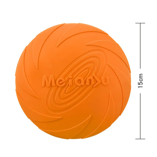 Indestructible TPR Fetch Disc for Dogs — Interactive Frisbee in Small, Medium & Large