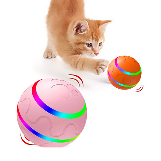 Interactive Self-Rotating Cat Ball Toy — USB Rechargeable, Motion Activated
