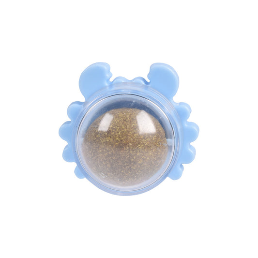 Crab Catnip Ball Toy for Cats — Detachable Design for Dental Health & Anxiety Relief