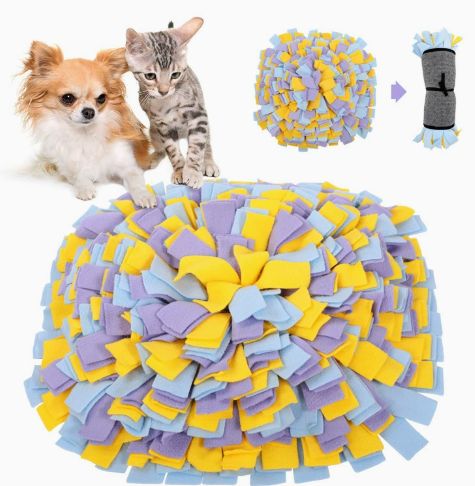 Sunflower Snuffle Mat for Dogs — Slow Feeder & Nose Work Enrichment Mat