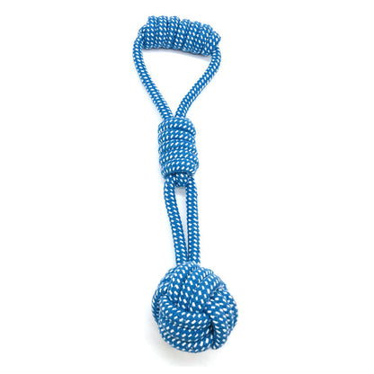 Cotton Rope Ball Chew Toy for Dogs — Durable Dental Play Toy for Medium & Large Breeds