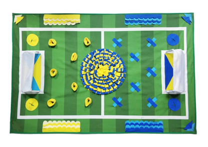 Soccer Field Snuffle Mat for Dogs — Large Slow Feeder & Scent Training Mat