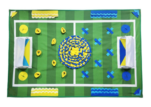 Soccer Field Snuffle Mat for Dogs — Large Slow Feeder & Scent Training Mat