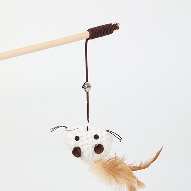 Interactive Sisal Cat Teaser Wand - Available in 6 Fun Styles