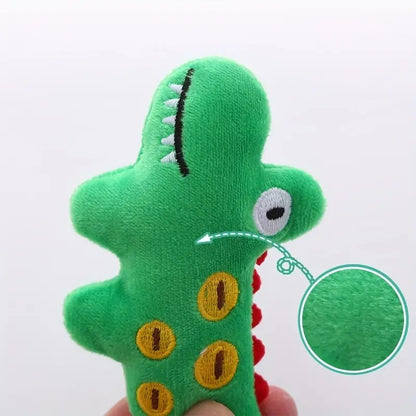 Catnip Animal Plush Toys for Cats — Cow, Crocodile & Parrot Styles